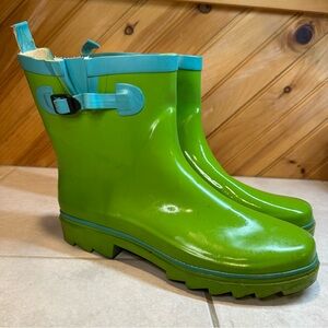 GMA Green Rubber Rain Boots 9